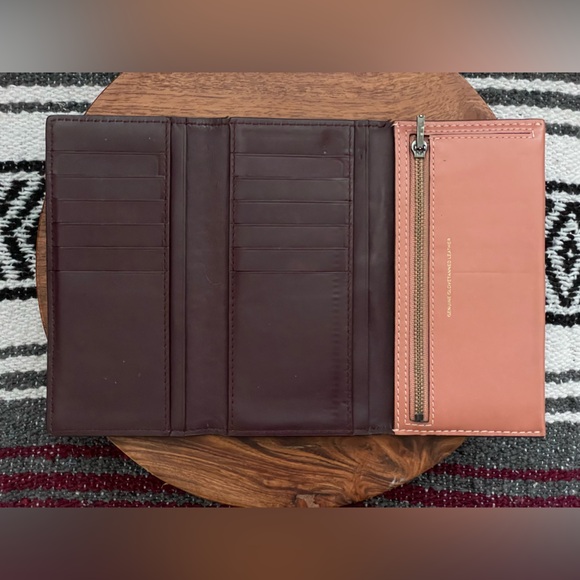 COACH Dusty Rose Glovetanned Leather Swagger 27 Bag & Wallet Set - Picture 12 of 16